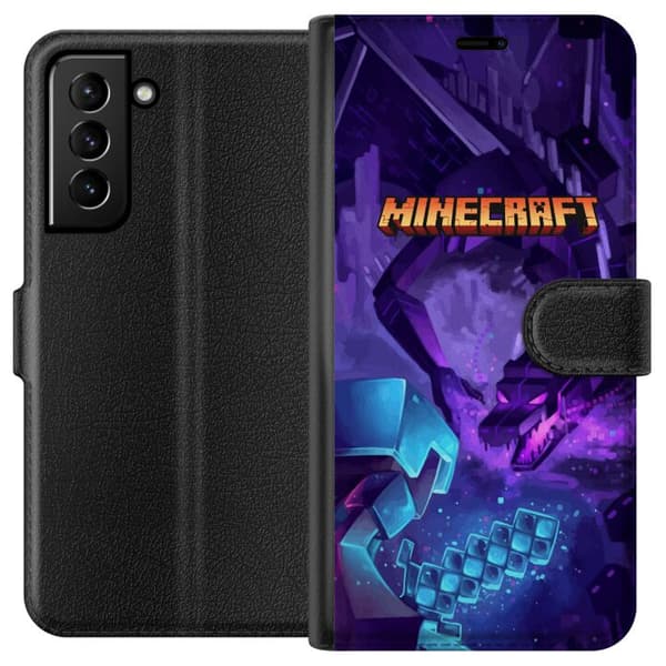 Kompatibelt Plånboksfodral till Samsung Galaxy S21+ 5G Minecraft