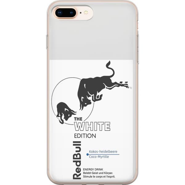 Kompatibelt Mobildeksel til Apple iPhone 7 Plus Moderne Red Bull White Edition design