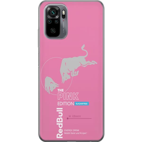 Kompatibelt Mobildeksel til Xiaomi Redmi Note 10 Moderne rosa energidrikksdesign