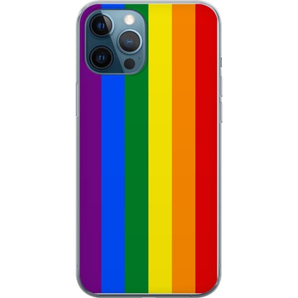Yhteensopiva Puhelinkuori Apple iPhone 12 Pro Pride Flagga