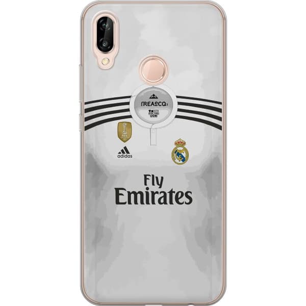 Kompatibelt Mobildeksel til Huawei P20 lite Vit fotbollströja