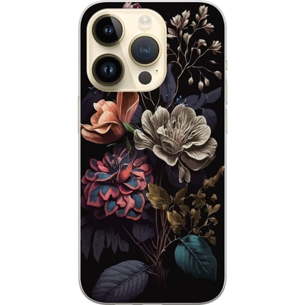 Kompatibelt Mobilskal till Apple iPhone 14 Pro Blommor