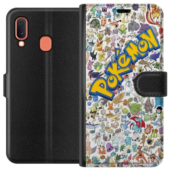 Kompatibelt Plånboksfodral till Samsung Galaxy A20e Pokemon