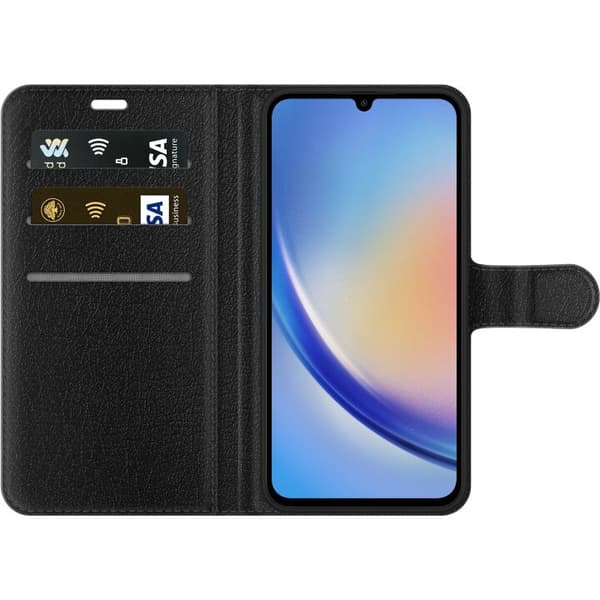 Kompatibel Tegnebogsetui til Samsung Galaxy A34 Sloth