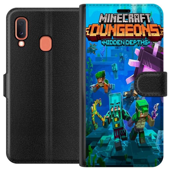 Kompatibelt Lommeboketui til Samsung Galaxy A20e Minecraft