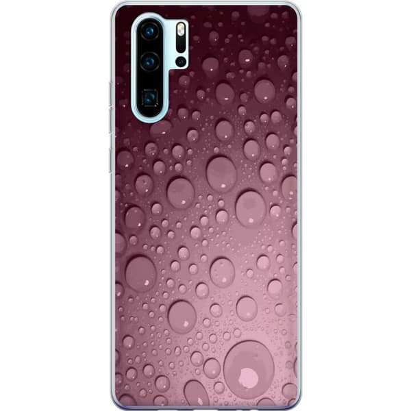Kompatibel Mobilcover til Huawei P30 Pro Rosa vattendroppar