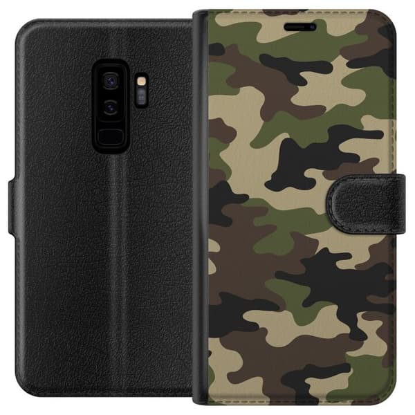 Kompatibelt Lommeboketui til Samsung Galaxy S9+ Militær