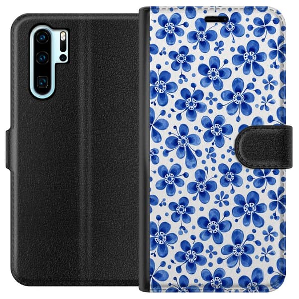 Kompatibel Tegnebogsetui til Huawei P30 Pro Blåt venskab