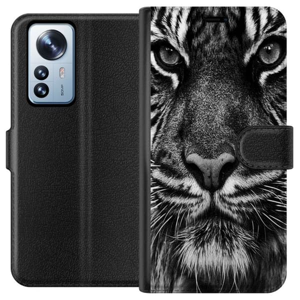 Kompatibelt Plånboksfodral till Xiaomi 12 Pro Tiger