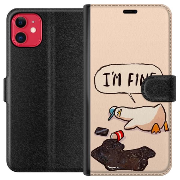 Kompatibelt Plånboksfodral till Apple iPhone 11 Tankad anka