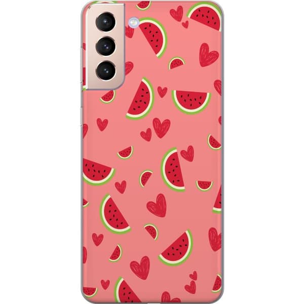 Kompatibelt Mobildeksel til Samsung Galaxy S21 Vattenmelon och hjärtan
