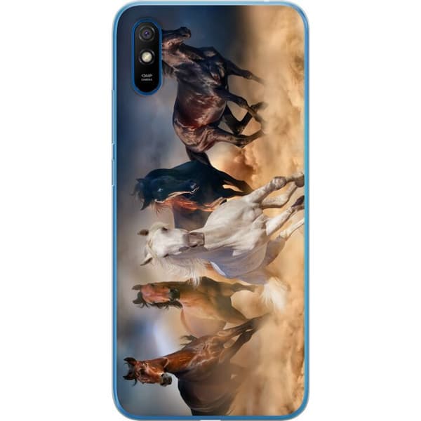 Kompatibelt Mobilskal till Xiaomi Redmi 9A Hästar