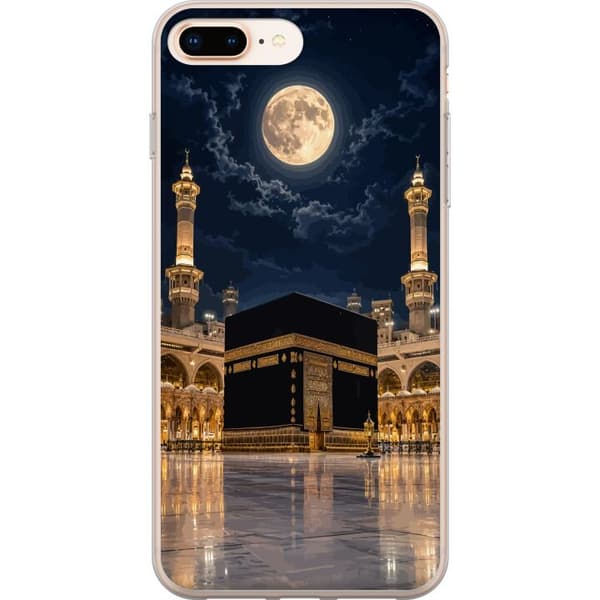 Kompatibelt Mobildeksel til Apple iPhone 7 Plus Kaba med fullmåne, opplyste minareter og mørkeblå nattehimmel