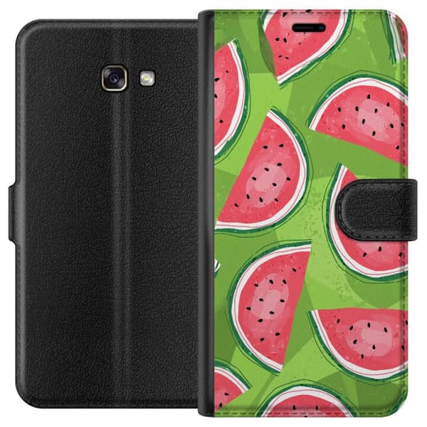 Kompatibelt Lommeboketui til Samsung Galaxy A3 (2017) Vattenmelon
