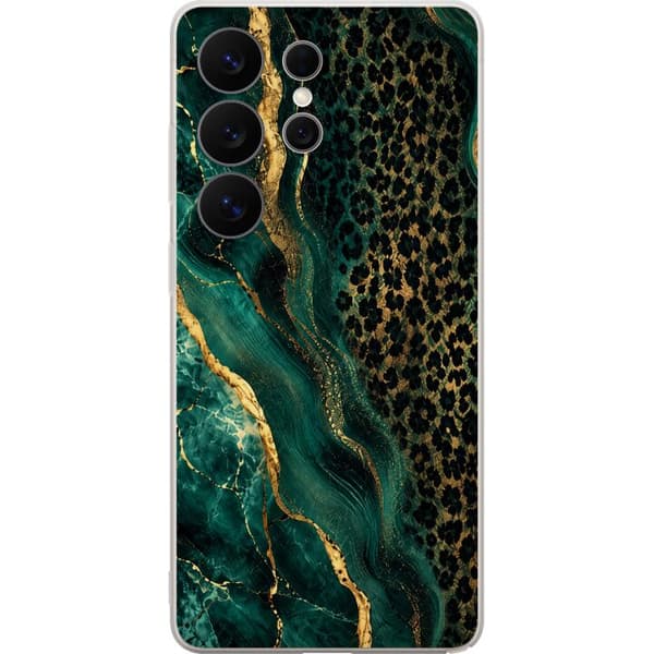 Kompatibelt Mobilskal till Samsung Galaxy S26 Ultra Emerald Leopard