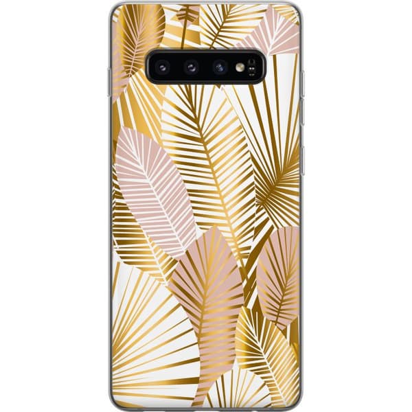 Kompatibelt Mobilskal till Samsung Galaxy S10 Guld