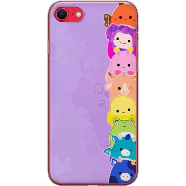 Kompatibelt Mobildeksel til Apple iPhone 7  Lekende illustrasjon med glade Dumpling Squishy-karakterer i regnbuefarger