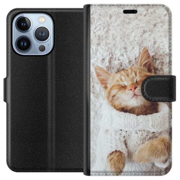 Yhteensopiva Lompakkokotelo Apple iPhone 13 Pro Kissa