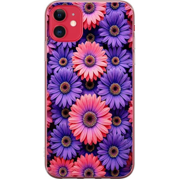 Kompatibelt Mobildeksel til Apple iPhone 11 Lila och rosa blommor