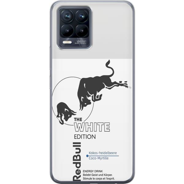 Kompatibelt Mobildeksel til Realme 8 Moderne Red Bull White Edition design