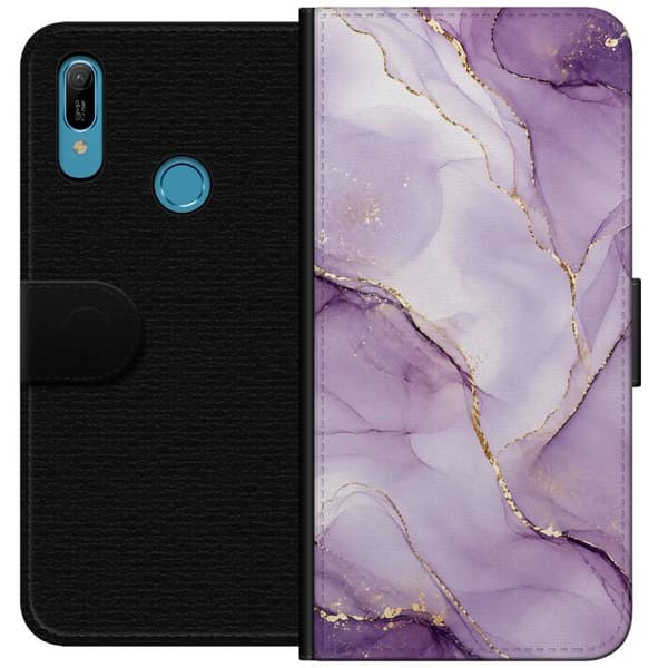 Kompatibelt Lommeboketui til Huawei Y6 (2019) Lilla luksus