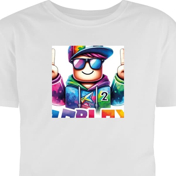 T-skjorte for Barn Hvit 7-8 År Roblox Roblox Hvit 7-8 År