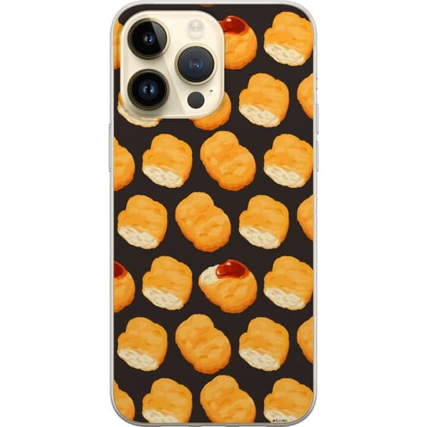 Kompatibelt Mobilskal till Apple iPhone 15 Pro Max Lekfullt matmotiv med kycklingnuggets