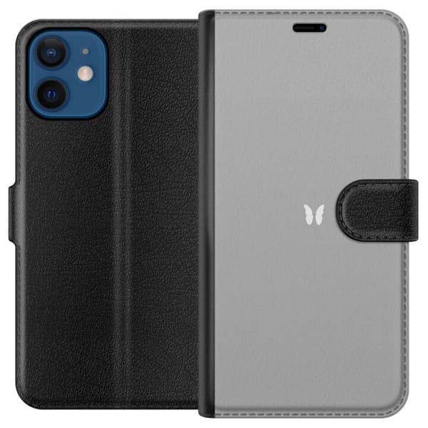 Yhteensopiva Lompakkokotelo Apple iPhone 12 mini Harmaahanska