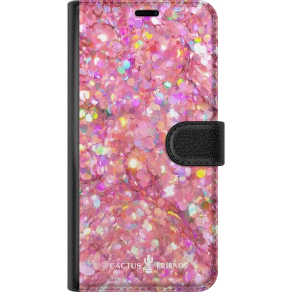 Kompatibel Tegnebogsetui til Apple iPhone 11 Kaktus og venner – PinkGlitter
