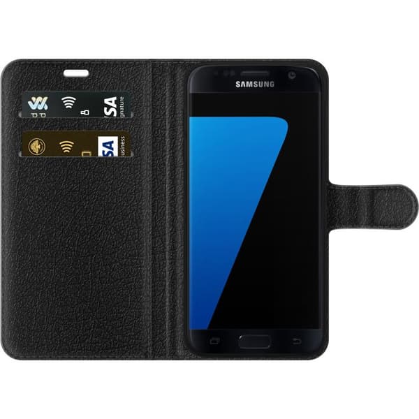 Kompatibelt Plånboksfodral till Samsung Galaxy S7 logotyp