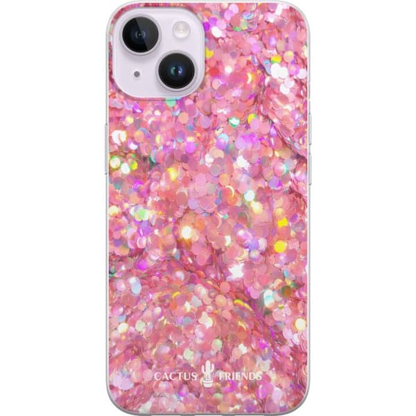 Kompatibelt Mobildeksel til Apple iPhone 14 Kaktus og venner – PinkGlitter