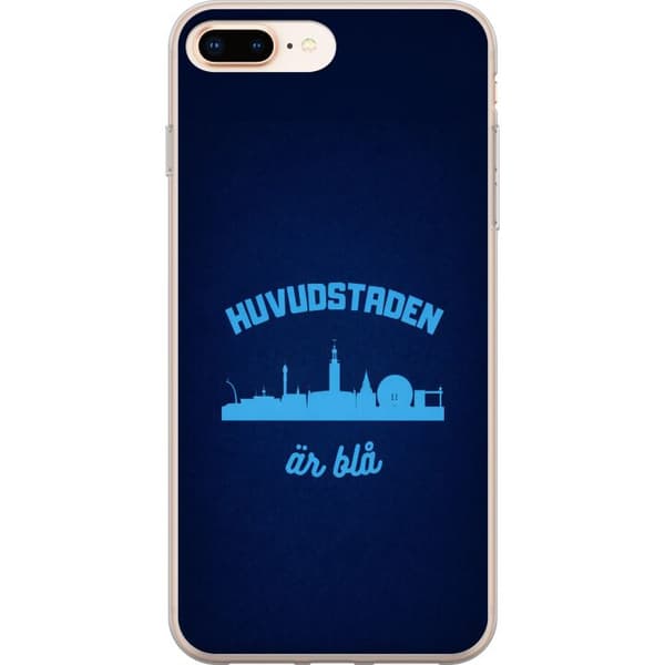 Kompatibel Mobilcover til Apple iPhone 8 Plus Djurgården er blå