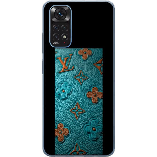 Kompatibelt Mobildeksel til Xiaomi Redmi Note 11 Elegant monogramdesign med preg av lærfølelse