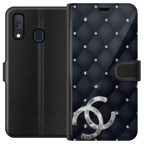 Kompatibelt Plånboksfodral till Samsung Galaxy A40 CC Diamanter