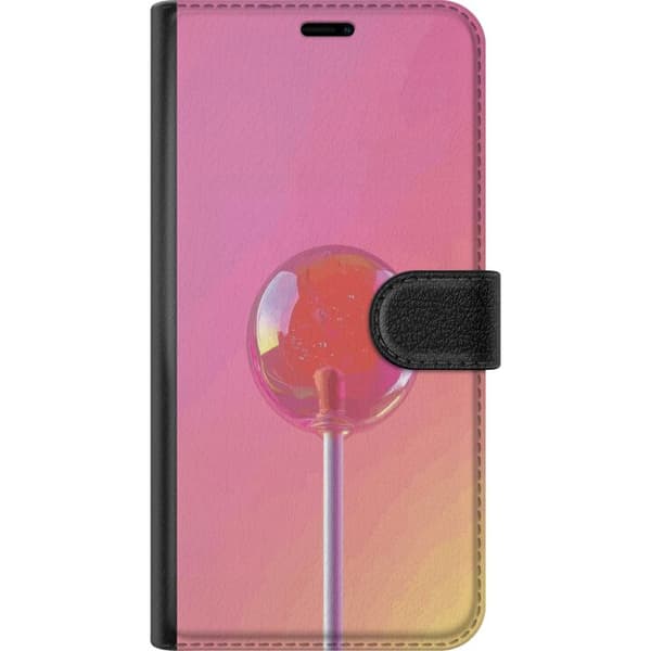 Kompatibel Tegnebogsetui til Apple iPhone 5 Minimalistisk slikmotiv i lyserød