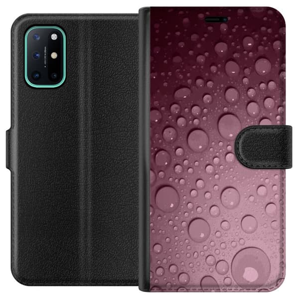 Kompatibelt Plånboksfodral till OnePlus 8T Rosa vattendroppar