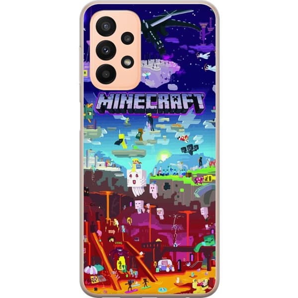 Kompatibelt Mobildeksel til Samsung Galaxy A23 Minecraft