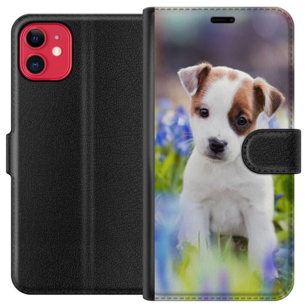 Kompatibel Tegnebogsetui til Apple iPhone 11 Hund