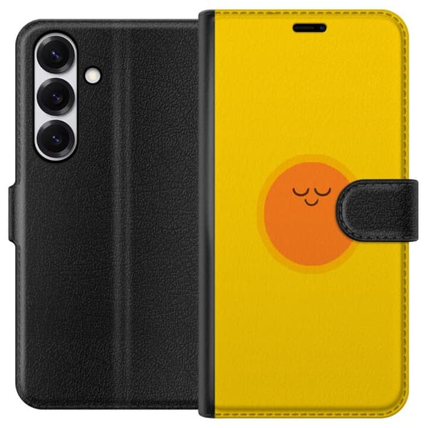 Kompatibelt Lommeboketui til Samsung Galaxy S25 Sovande solfigur