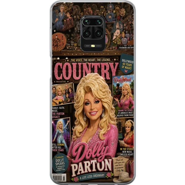 Kompatibelt Mobildeksel til Xiaomi Redmi Note 9S Dolly Parton countrymagasin collage