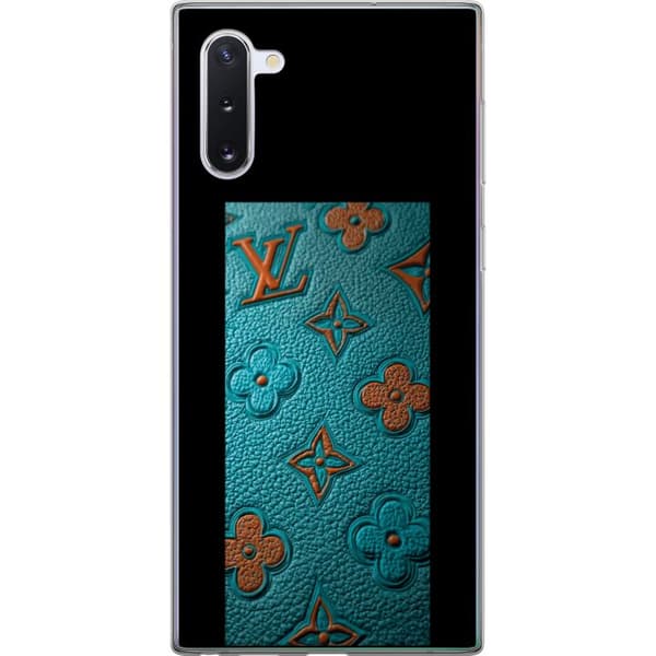 Kompatibelt Mobildeksel til Samsung Galaxy Note10 Elegant monogramdesign med preg av lærfølelse