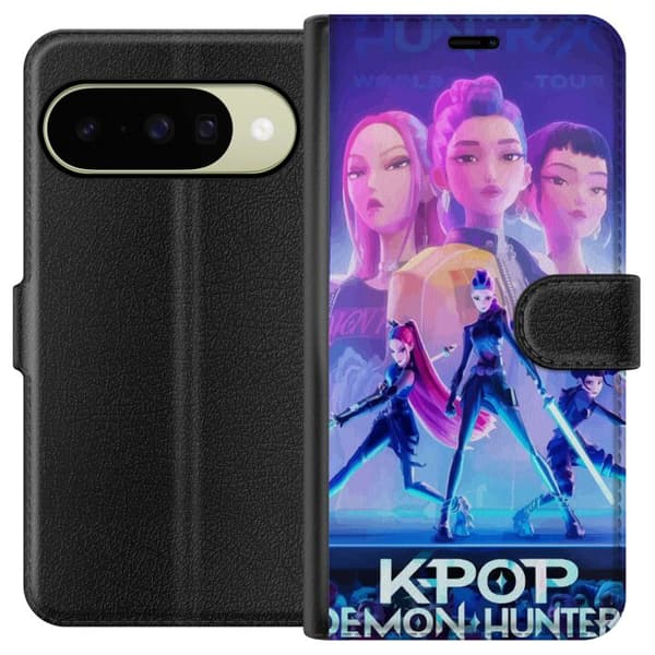 Kompatibelt Plånboksfodral till Google Pixel 11 Docka KPop Demon Hunters anime karaktär