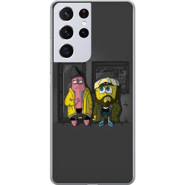 Kompatibelt Mobildeksel til Samsung Galaxy S21 Ultra 5G Spongebob