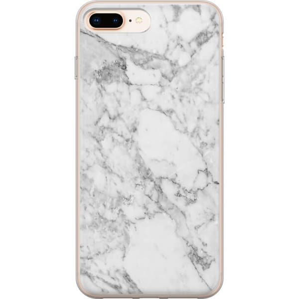 Kompatibelt Mobildeksel til Apple iPhone 8 Plus Marmor Hvit
