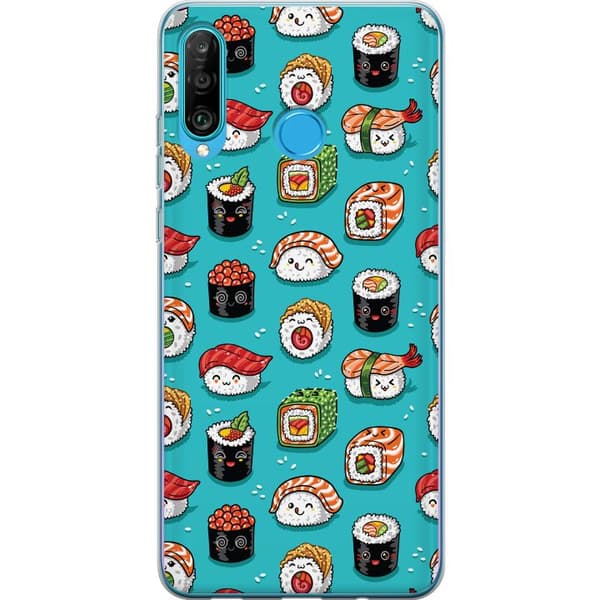 Kompatibelt Mobilskal till Huawei P30 lite Sushi