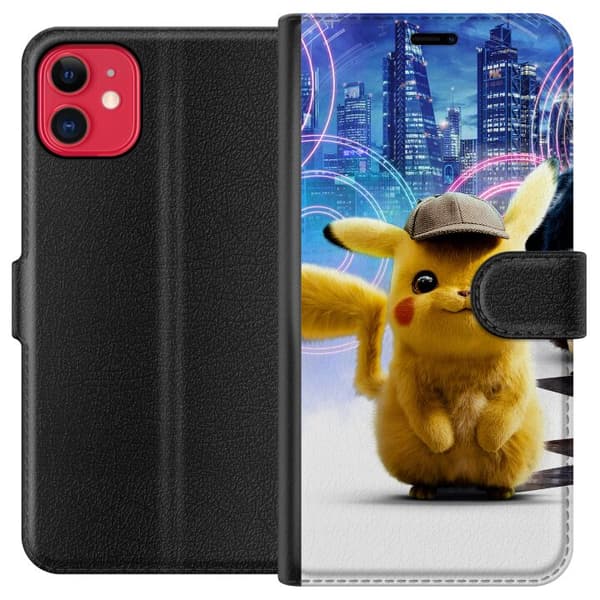 Kompatibelt Plånboksfodral till Apple iPhone 11 Detective Pikachu - Pikachu