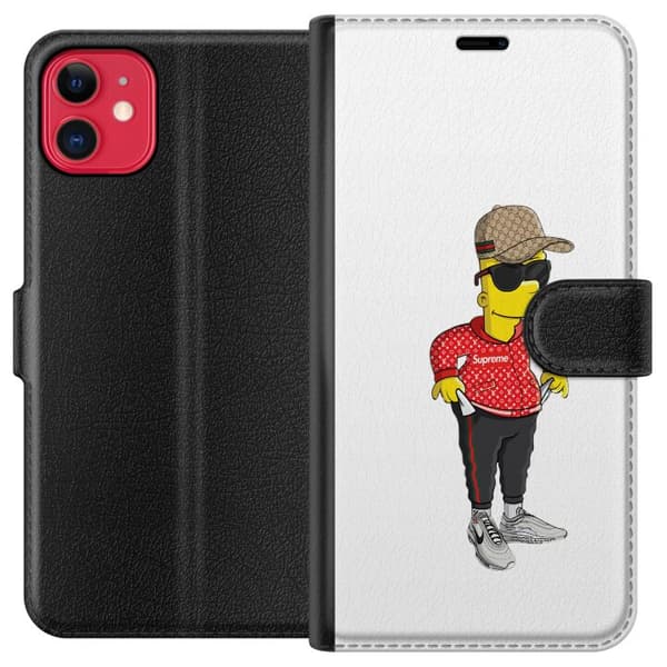 Kompatibel Tegnebogsetui til Apple iPhone 11 Bart Simpsons SUP