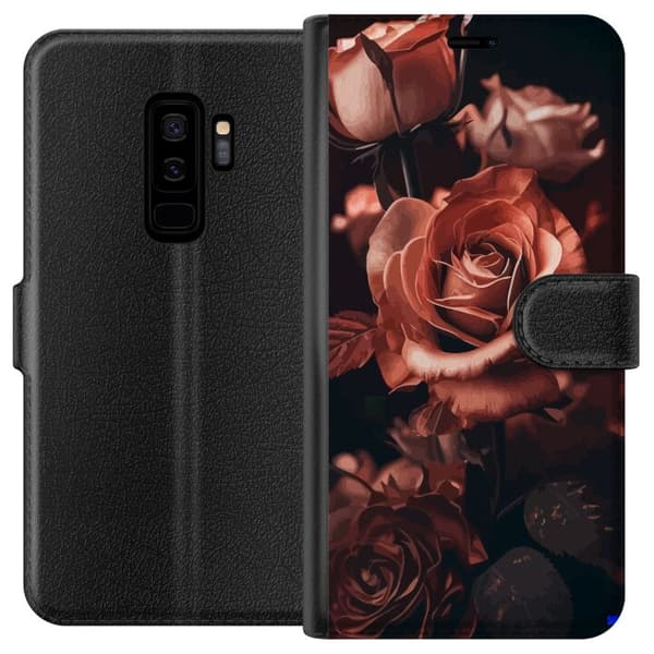 Kompatibelt Plånboksfodral till Samsung Galaxy S9+ Blommor