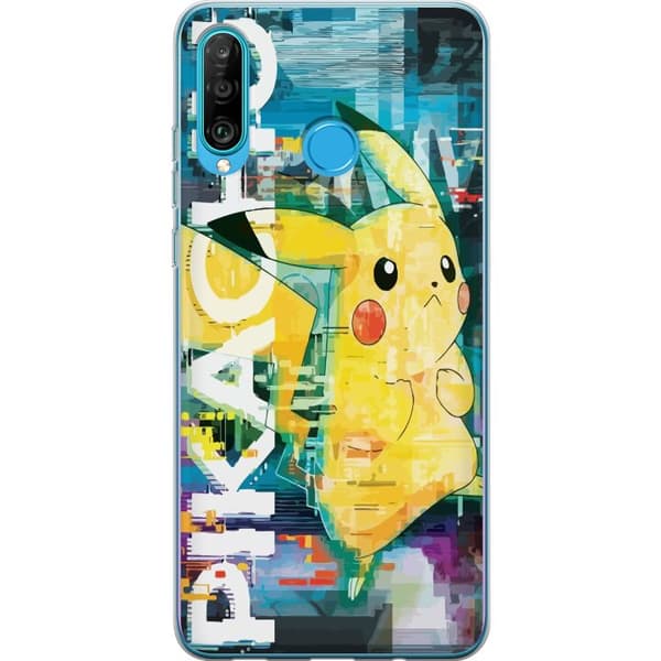 Kompatibelt Mobilskal till Huawei P30 lite Pikachu