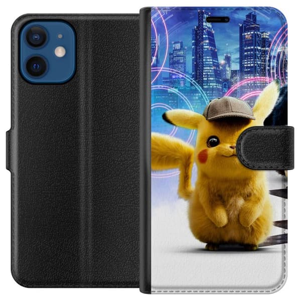 Kompatibel Tegnebogsetui til Apple iPhone 12 Detektiv Pikachu